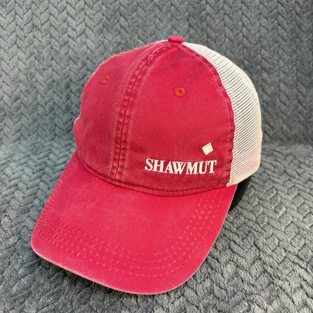 Ahead Casuals Shawmut Trucker Hat Red White Mesh Snapback Extreme Fit Cap